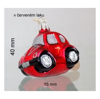 Vánoční ozdoba Vánoční ozdoba auto VW brouk v červeném dekoru 5032