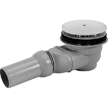 Sifon Duravit Příslušenství - Odtoková souprava pro sprchové vaničky, vodorovný odpad, chrom 790263000000000