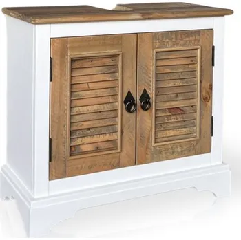 Koupelnový nábytek Skříňka pod umyvadlo částečně masiv recyklované dřevo Bounty