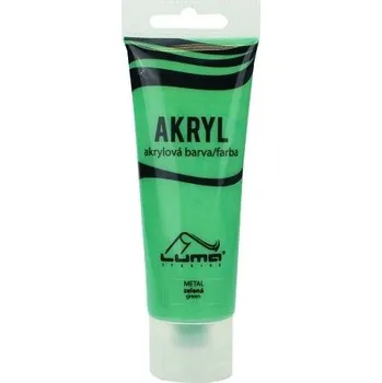 Vodová barva Barva akrylová 75ml, METAL zelená, LUMA