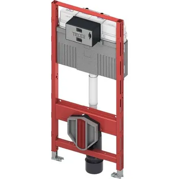 Tece TECEprofil - Předstěnová instalace pro závěsné WC s nádržkou Uni, s integrovanou splachovací funkcí, stavební výška 1,12 m 9300100