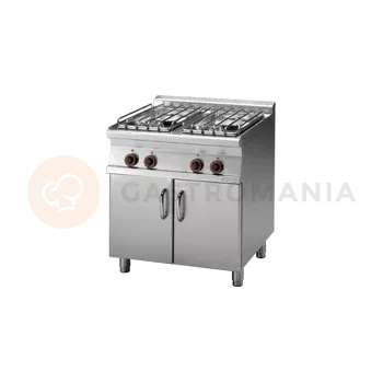 Sporák Sporák plynový s 4 hořáky a skříňkou, 22 kW | RM GASTRO, PC 78 G/P