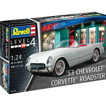 Plastikový model Plastic ModelKit auto 07718 - 53 Corvette Roadster (1:24)