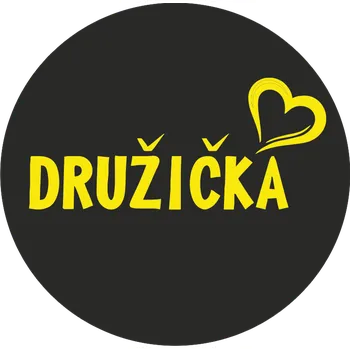 ON-DESIGN Potisk DRUŽIČKA Barva: fluorescenční žlutá, Velikost motivu: 8 cm