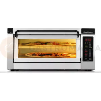 Pec na pizzu Jednokomorová pec na pizzu , dělená komora, 2x pizza 50 cm, komora o rozměrech 535x535x195 mm | PIZZA MASTER, CounterTop 551ED-1