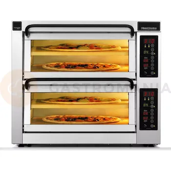 Pec na pizzu Dvoukomorová pec na pizzu, 2 dělené komory, 4x pizza 50 cm, komory o rozměrech 535x535x195 mm | PIZZA MASTER, CounterTop 552ED-2