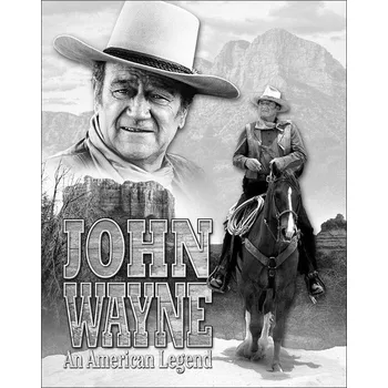Plechová cedule Plechová cedule John Wayne American Legend 40 cm x 32 cm