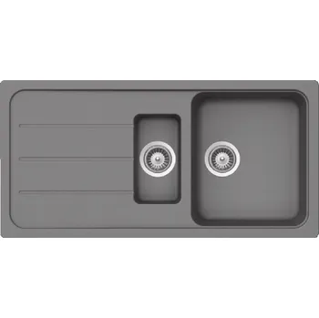 Granitový dřez SCHOCK Formhaus - Granitový dřez, 100x50 cm, s ovládáním odtoku, Croma FOMD150LUGCR
