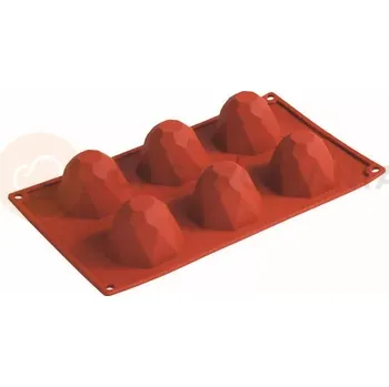 Kuchyňská sůl Silikonová forma Formaflex na monoporce - 300x175 mm, 6 ks x 68x45 mm, 80 ml - FR034 | PAVONI, Diamante