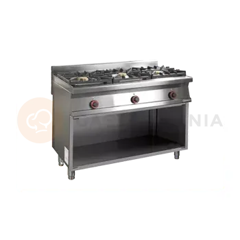 Plynová kartuše Sporák plynový - čínský s 3 hořáky | RM GASTRO, PC3T 612 G WOK