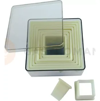 Výroba svíčky Sada vykrajovátek- čtvercové | TOMGAST, D-4304-30