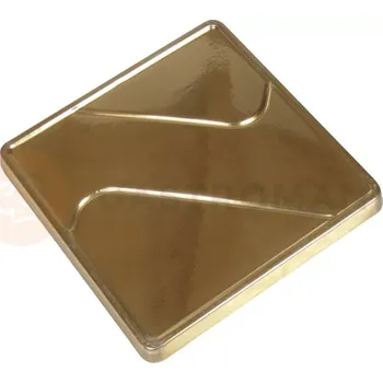 Jednorázové nádobí Sada jednorázových táců na monoprce, złote 85x85x7 mm - 250 ks | PAVONI, VC4