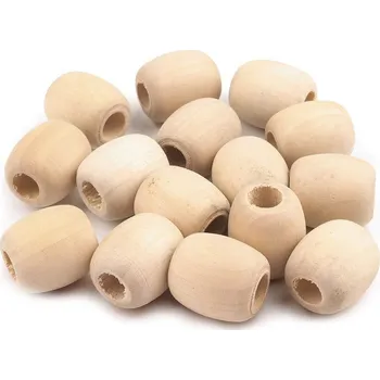 Dětské navlékací korálky Dřevěné korálky 18 x 20 mm - 10 kusů