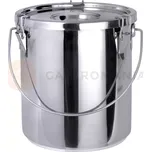 Nádoba z nerezové oceli na nápoje / potraviny s těsněným víkem a klipsy 15,5l | CONTACTO, 3011/015