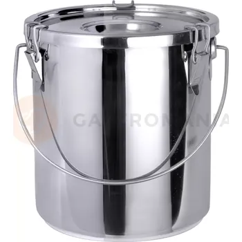 Nádoba z nerezové oceli na nápoje / potraviny s těsněným víkem a klipsy 15,5l | CONTACTO, 3011/015