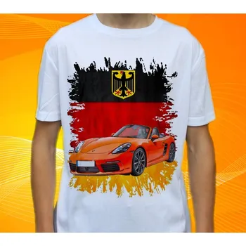 tričko Porsche 718 128 (Trička s motivy aut)