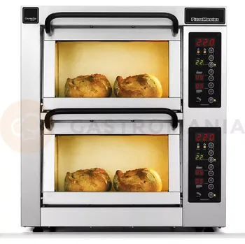 Pec na pizzu Dvoukomorová pec na pizzu, 2x pizza 35 cm, komory o rozměrech 355x355x195 mm | PIZZA MASTER, CounterTop 352ED