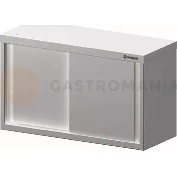 Dětská skříň Skříňka nerezová závěsná s posuvnými dvířky 1500x400x600 mm | STALGAST, 981724150