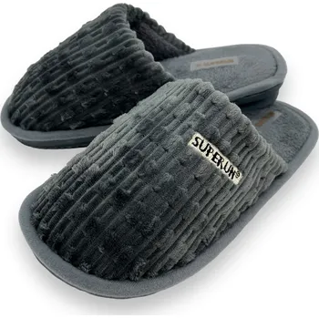 Pánské pantofle Superun Pánské šedé domácí papuče Barva: Šedá, Velikost: 41