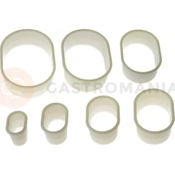 Výroba svíčky Sada nylonových vykrajovátek - ovál hladký 7 ks | SILIKOMART, Nylon Cutter 08