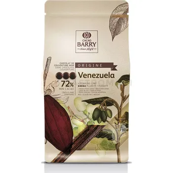 Čokoláda Hořká čokoláda - kuvertura Venezuela Origine 72%, 2,5 kg balení | CACAO BARRY, CHD-P72VEN-E4-U70