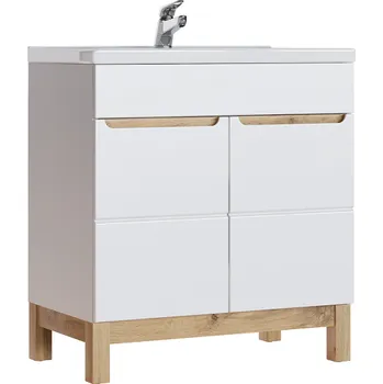 Koupelnový nábytek Koupelnová skříňka pod umyvadlo Bali šířka 80 cm bílá
