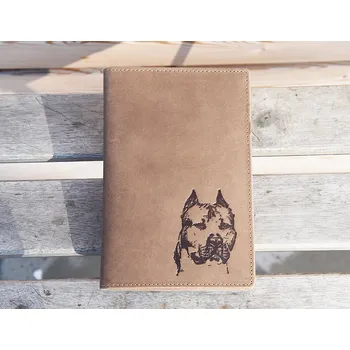 Obal na doklad Pouzdro Na Psí Pas - "Pitbull 02" - 105 - Dárek pro milovníka psů