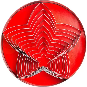 Výroba svíčky Nerezové vykrajovátka 10 ks, hvězda 30 - 180 mm | CONTACTO, 641/010