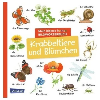 První čtění Mein kleines buntes Bildwörterbuch: Krabbeltiere und Blümchen - Christine Henkel
