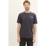 TOM TAILOR® PÁNSKÉ TRIKO S LOGEM - ANTRACIT