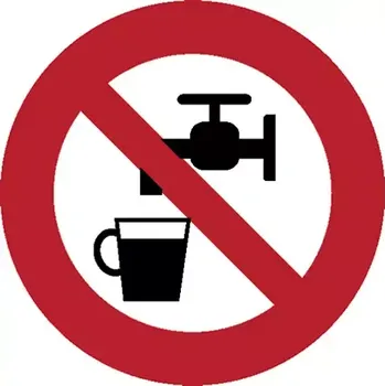 Značka Voda nevhodná k pití