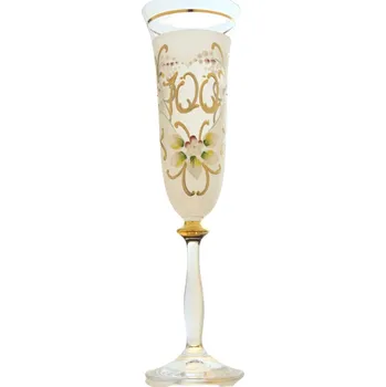 Sklenice Výroční sklenička Angela - flétna 100 let bílá