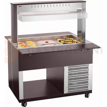 Bufetový vozík, chladící 3x GN1/1, Barva: wenge, 1170x1245x1510 mm | BARTSCHER, K3110-200W