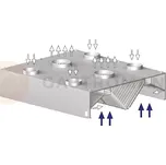 Centrální skříňová digestoř, indukční 4700x1800x450 mm | STALGAST, 9821518470