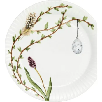 Talíř Mělký talíř HAMMERSHOI SPRING Kähler 22 cm bílý