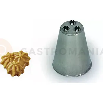 Výroba svíčky Cukrářská špička tři květiny - 20 mm, 42 mm | SILIKOMART, Punte BX1820