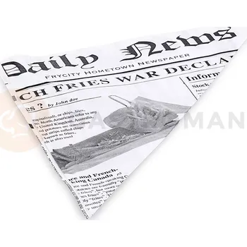 Servírovací stolek Papír na hranolky s potiskem, 1000 ks | CONTACTO, 4494/180