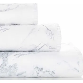 Ručník Froté bavlněný ručník Graccioza Mabel 700 gsm bílá se vzorem Velikost: 30 x 50 cm