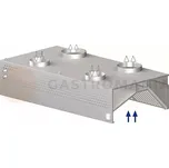 Nerezová nástěnná skříňová rekuperační digestoř 1500x900x450 mm | STALGAST, 9821309150