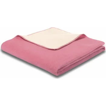 deka Biederlack Pink-Ecru deka 150 x 200 cm