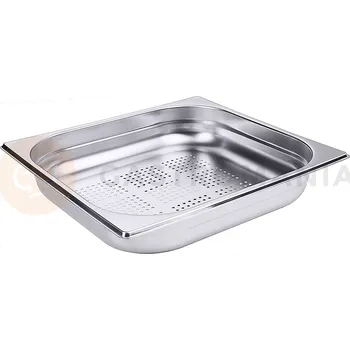 Nerezový dřez Perforovaná gastronádoba z nerezové oceli GN 2/3, 65 mm | CONTACTO, 6123/065