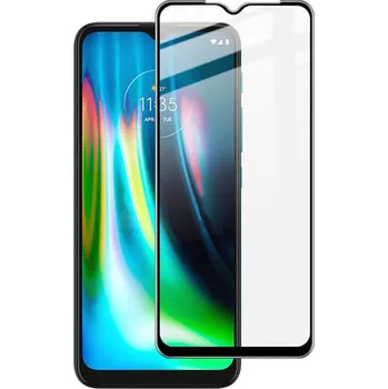 3x Picasee 3D tvrzené sklo s rámečkem pro Motorola Moto G9 Play - černé - 2+1 zdarma