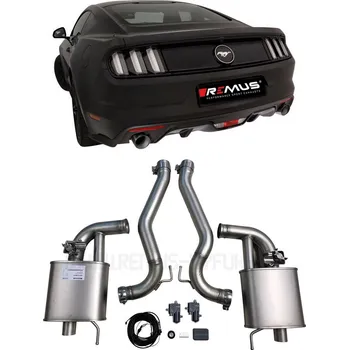 Tlumič výfuku Sportovní výfuk s integrovanými ventily - s možností ovládání zvuku a regulací přes mobilní aplikaci - 206715 0500LR