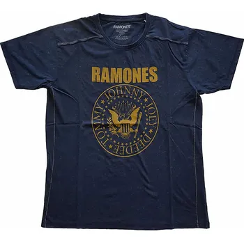 Pánské tričko Ramones tričko, Presidential Seal Snow Washed Blue, pánské L