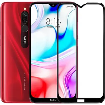Picasee 3D ochranné tvrzené sklo s rámečkem pro Xiaomi Redmi 8 - černé