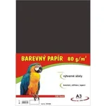 Barevný papír A3 STEPA, 100ks, 80g černý