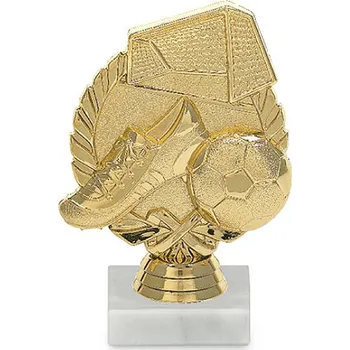 Figurka se symbolem fotbalu, 13 cm, zlato,včetně podstavce