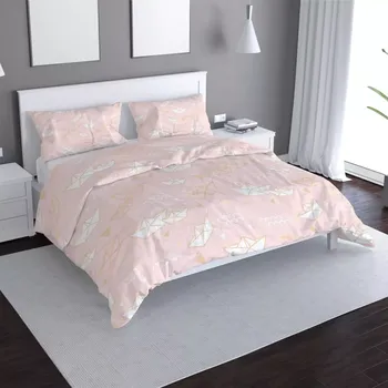 Povlečení Saténové povlečení Skládací lodičky - Sablio - 140x200 / 90x70