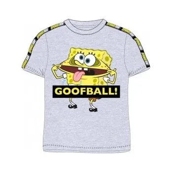 Chlapecké tričko E plus M - Chlapecké tričko s krátkým rukávem Spongebob - šedé 110