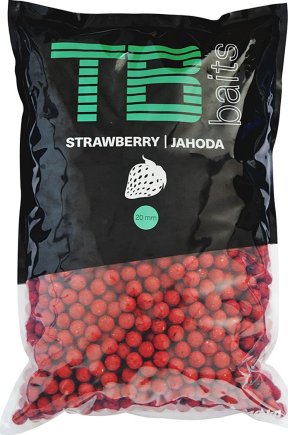 Boilies TB Baits 10 kg - Jahoda Ø 24 mm